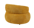 Daisy Accent Chair Mustard with a small black plastic legs