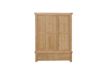 Delaney 3 Door Wardrobe Oak front view picture