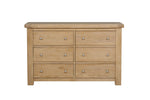 Delaney 6 Drawer Dressing Chest Oak