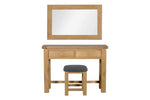 Delaney Dressing Table Oak picture on the white background