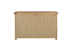 Elegant oak sideboard with drawers and cabinets
