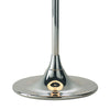 Delta Table Lamp Polished Chrome close view picture of the lamp base