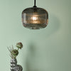 Demarius Pendant Black/Smoked Glass life style picture