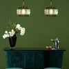Demarius Pendant Bronze/Green Glass life style picture
