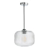 Demarius Pendant Polished Chrome/Clear Glass with adjustable height