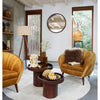 Denahi Round Mirror 80cm Brown living photo