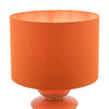 Discus Ceramic Table Lamp Orange close view picture of the lamp shade