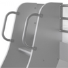 Contemporary bunk bed for versatile room arrangements.
