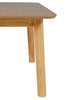 Doolin Coffee Table Natural Oak close view picture of the tables leg