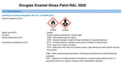 Douglas Enamel Gloss Paint 250 ml safety rules