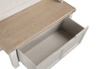 Doune Hall Stand Taupe close view picture of the opened drawer