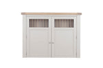 Doune Larder Cabinet Taupe front view picture