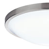 Dover Bathroom Flush Satin Chrome White Acrylic - Bathroom Lighting