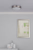 Dover Bathroom Flush Satin Chrome White Acrylic - Bathroom Lighting