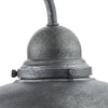 Dynamo Outdoor Wall Light Aged Iron/Glass close view picture of the lamp design