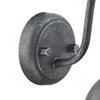 Dynamo Outdoor Wall Light Aged Iron/Glass close view picture of the wall fitting