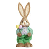 Charming Easter Bunny Boy With Basket 65 cm figurine for seasonal decor

