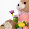 Festive Easter Bunny Sitting With Basket Girl 23cm ornament for Easter decor