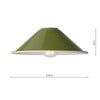 Easy Fit Metal Shade green perfect for a various lighting sollutions