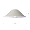 Easy Fit Metal Shade taupe in a versatile size