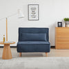 Ebro Sofa Bed Blue life style close view front photo