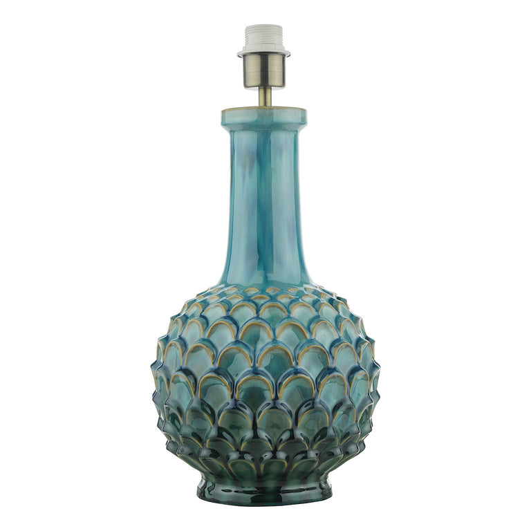 Edlyn Reactive Glaze Table Lamp Blue – Modern Decorative Lighting for Living Room, Bedroom & Home Styling