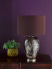 Egas Table Lamp Marble Effect Glass Brown perfect for modern interiors