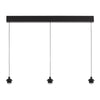 Eileen 3 Light Bar Pendant Black LED fitting in a modern design