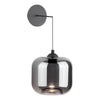 Eileen Eileen Pendant/Wall LED Light Black/Smoked Glass fit as a wall light