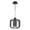 Eileen Eileen Pendant/Wall LED Light Black/Smoked Glass fit as a pendant