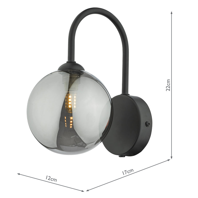 Eissa Wall Light Matt Black - Modern Wall Fitting Collection