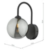 Eissa Wall Light Matt Black - Modern Wall Fitting Collection