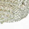 Eitan 9 Light Flush Crystal/Polished Chrome close view picture of the crystal shade