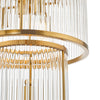Eleanor 15 Light Chandelier Natural Brass 3 tiers chandelier