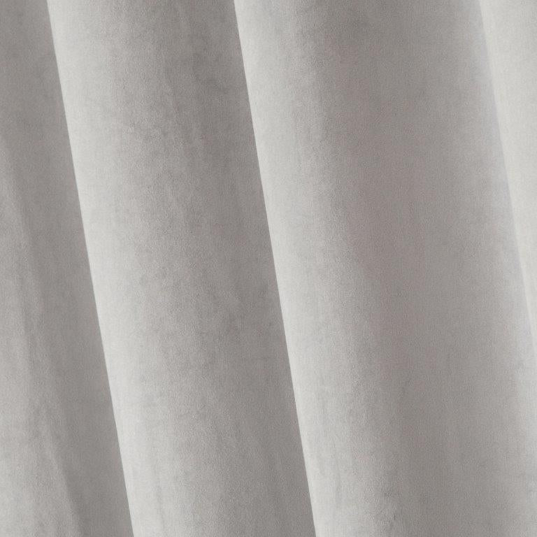 Elegance Curtains Grey Velvet