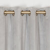 Elegance Curtains Grey Velvet close view picture on the pole
