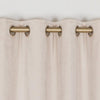 Elegance Curtains Sand Velvet close view picture on the pole