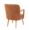 Eliza Accent Chair Cooper with wooden legs and hand rests