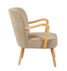 Eliza Accent Chair Oatmeal side view picture