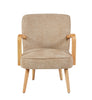 Eliza Accent Chair Oatmeal front view picture
