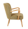 Eliza Accent Chair Forest Green picture from the side