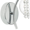 Elma Wall Light Polished Chrome close view picture of the fitting plate