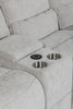 Eloise Console Sectional Grey close view picture of the console panel