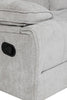 Eloise Corner Sofa Recliner Grey close view picture of the manual reclining hanldle