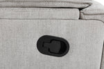 Eloise Recliner Armchair Grey close view picture of the manual reclining handle