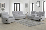 Eloise Recliner Armchair Grey life style picture with 2 and 3 seater sofas