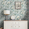 Laura Ashley Elowen Peony Wallpaper Pale Teal life style picture