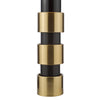 Elwyn Table Lamp Satin Gold and Black close view picture of the base design