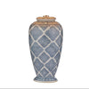 Ely Table Lamp Blue/White Base Only picture on the white background