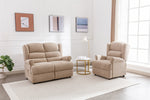Ember Accent Chair Oatmeal life style picture with 2 seater sofa
